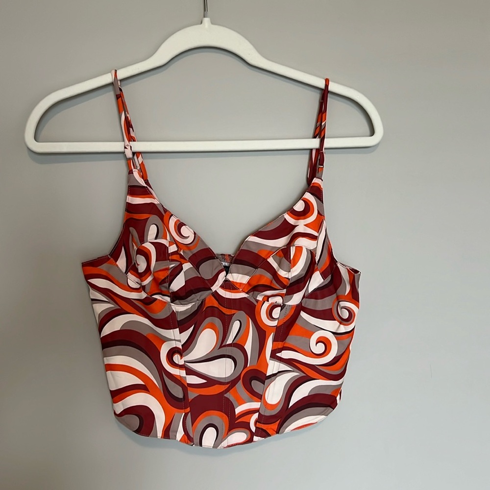 FOREVER 21 NWT Retro Corset Tank Top - size M